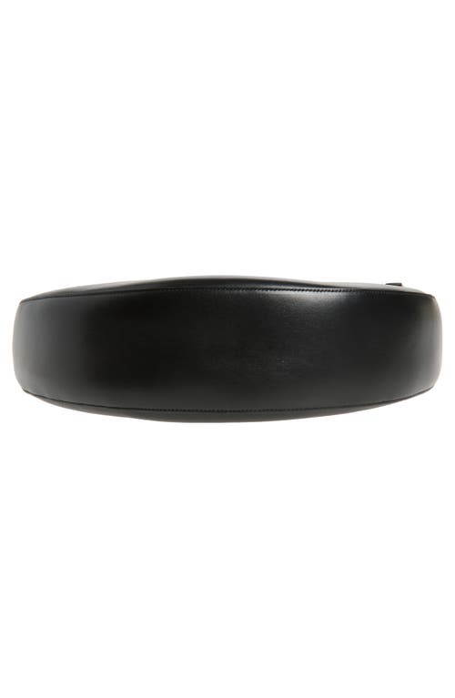 Shop Coperni Belt Strap Leather Hobo Bag In Black