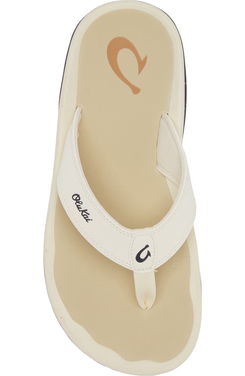 OluKai Ohana Flip Flop, Alternate, color, White Sand / Deepest Depths