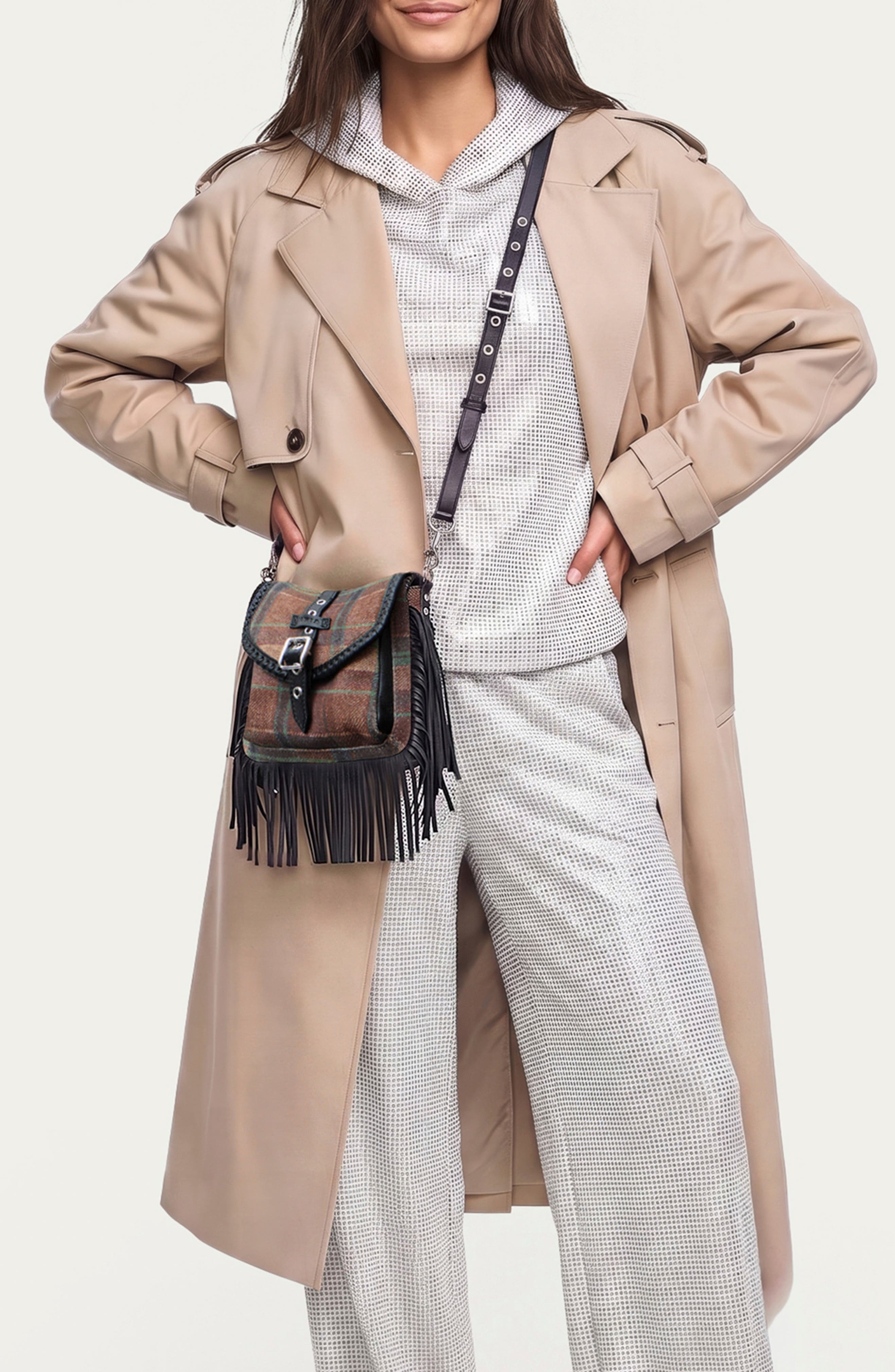 All For Love Mini Leather Crossbody, Alternate, color, MOTO PLAID