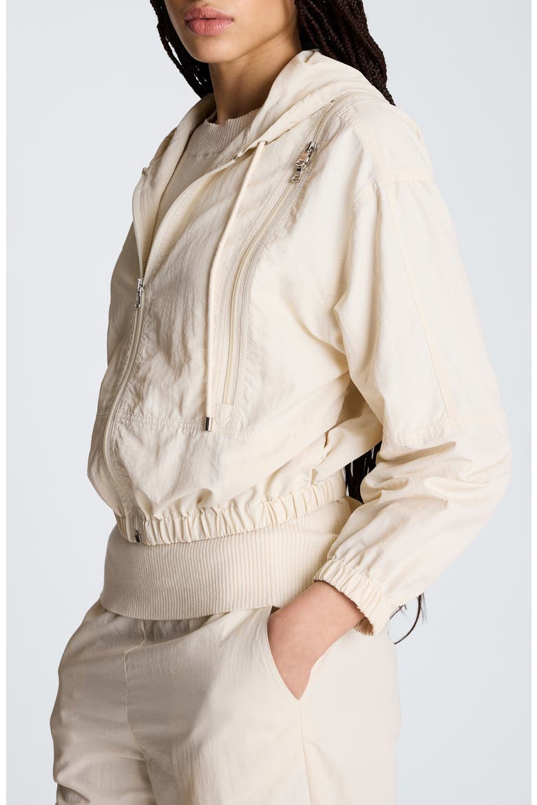 Zip Shoulder Hoodie, Alternate, color, OYSTER