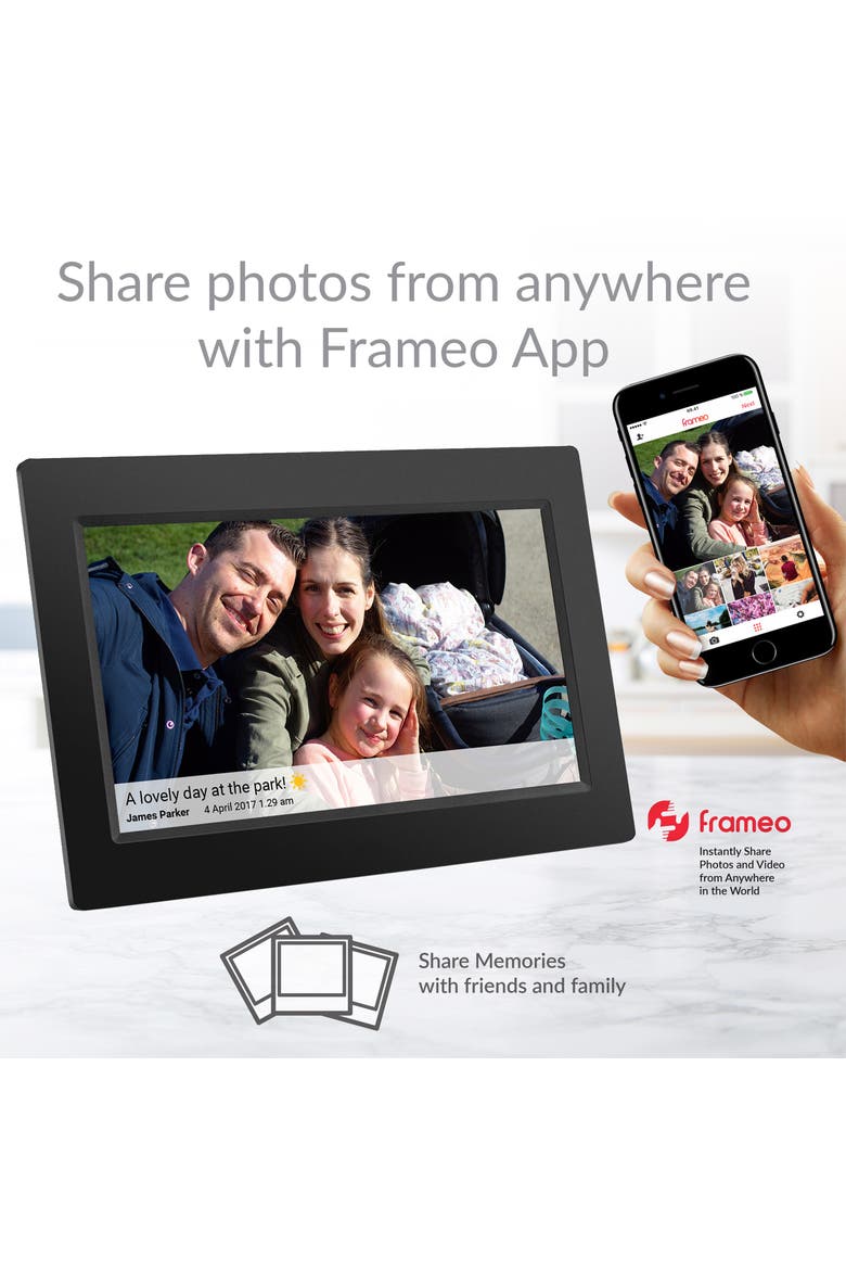 10" Smart Digital Photo Frame 16gb Internal Storage, Alternate, color, Black