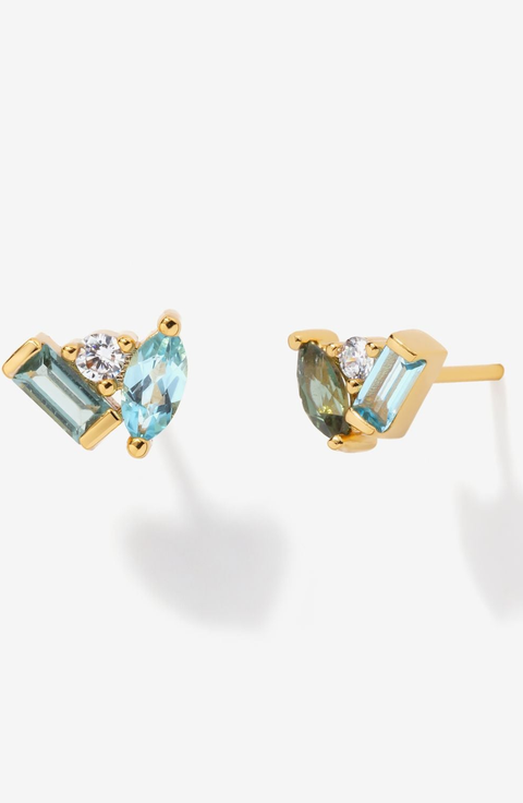 Seraphina Topaz Tourmaline Stud Earrings