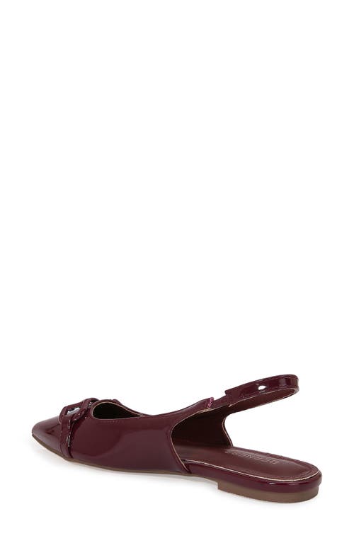 Berness Bit Slingback Flat In Burgundy