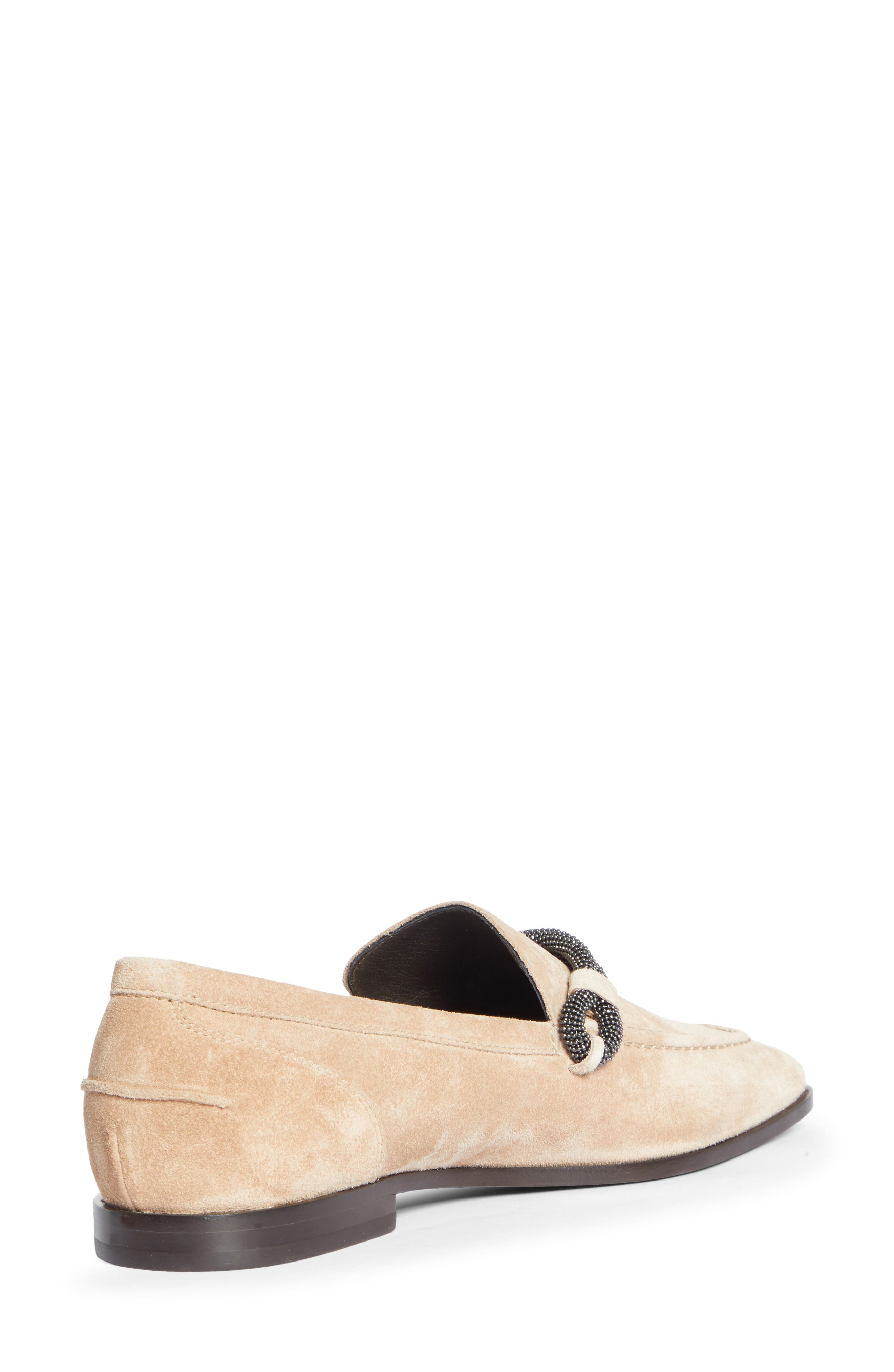 Brunello Cucinelli Monili Square Toe Loafer, Alternate, color, 