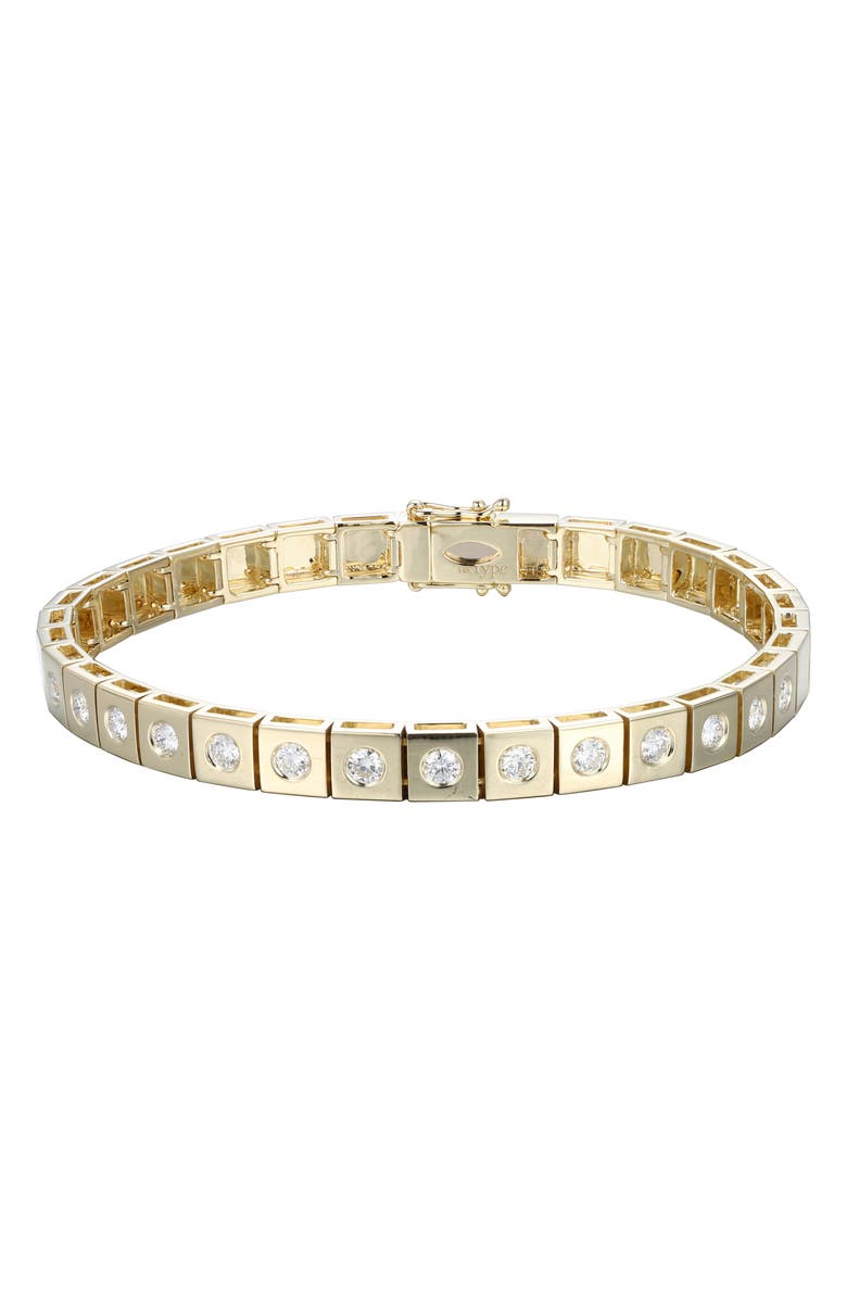 TYPE JEWELRY Leggo Diamond Tennis Bracelet, Main, color, Gold