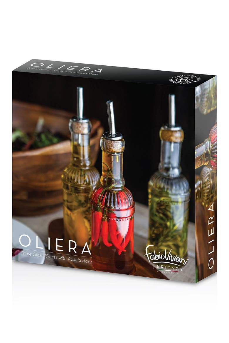 'Legacy Heritage Collection by Fabio Viviani - Oliera' Bottle Set, Alternate, color, BROWN