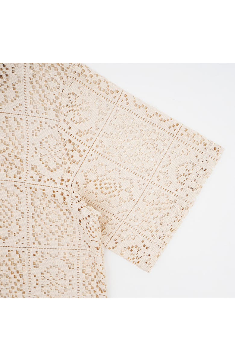 VERYRARE Solar Crocheted Shirt, Alternate, color, Beige