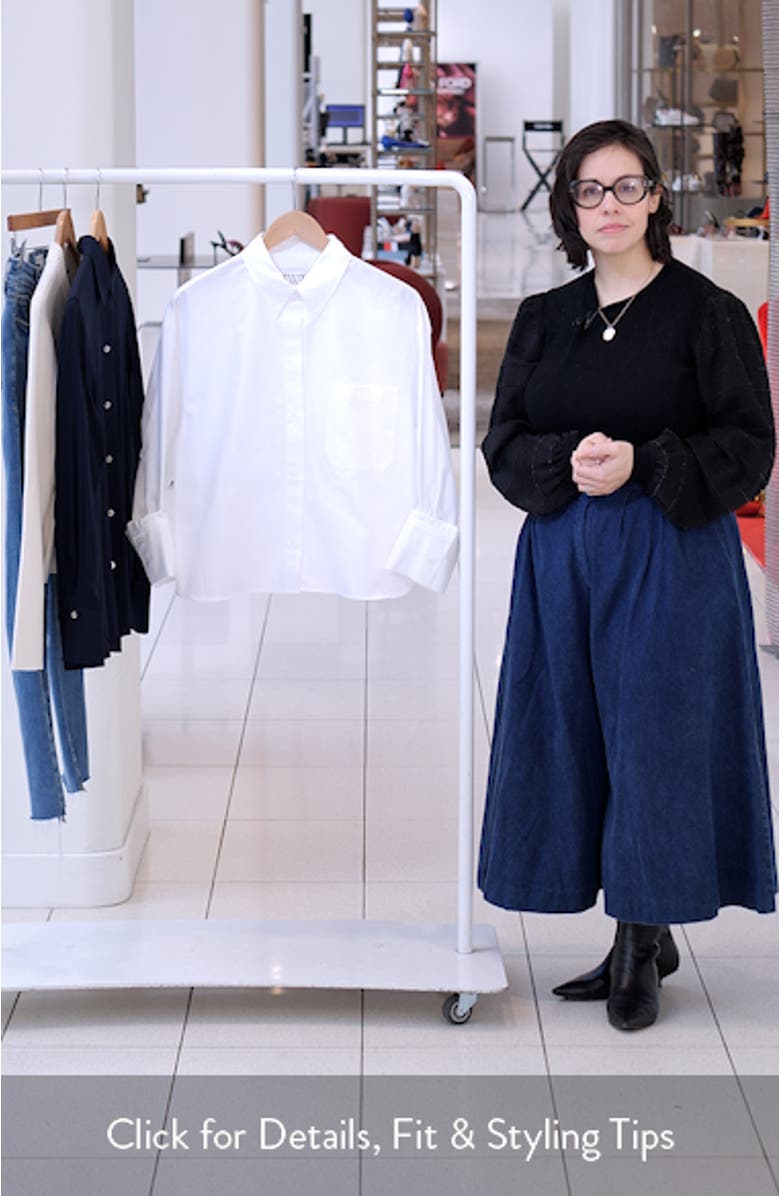 J.D. Crop Button-Up Shirt, sales video thumbnail