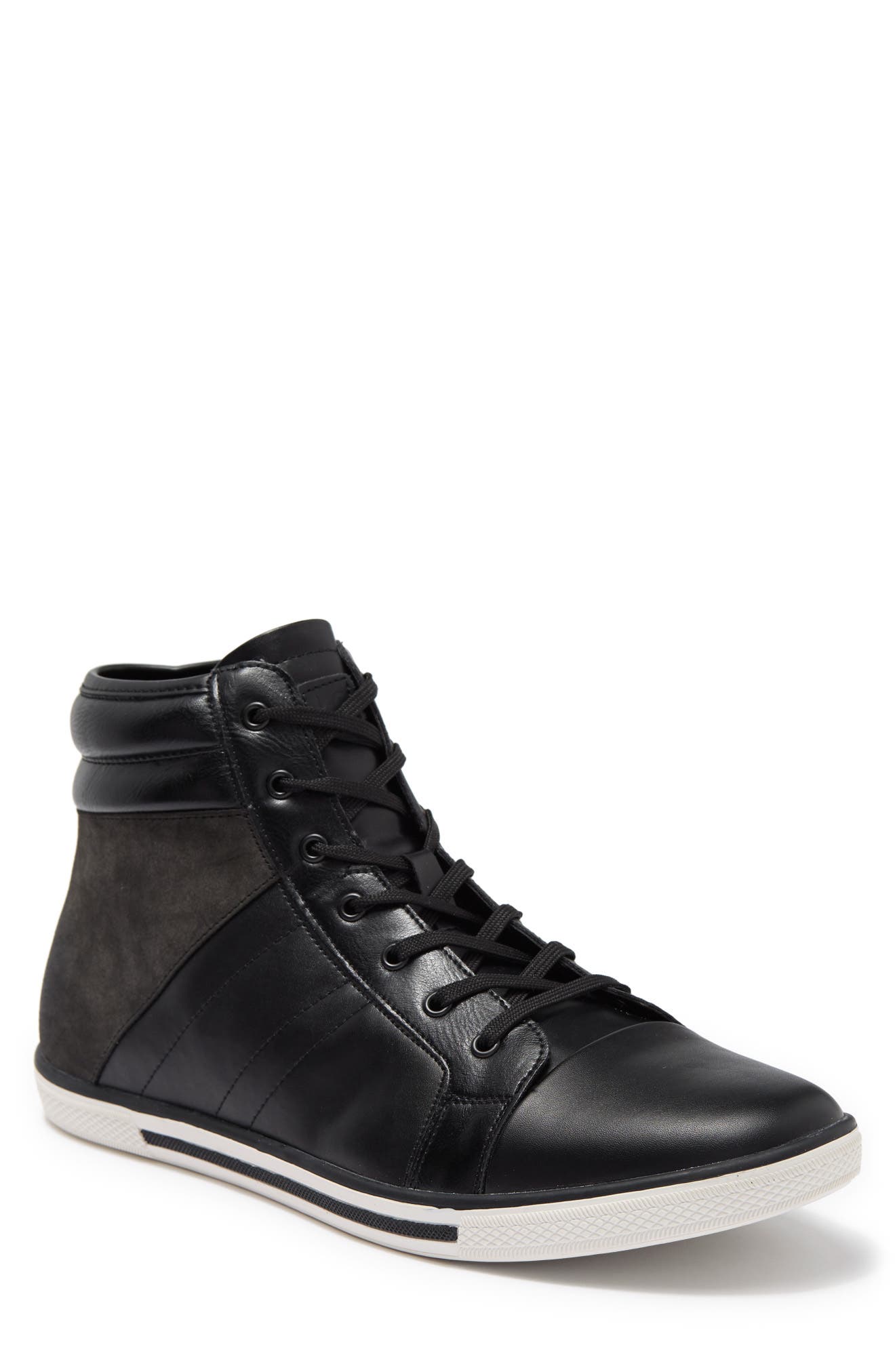 Reaction Kenneth Cole Center High-Top Side Zip Sneaker, Main, color, 