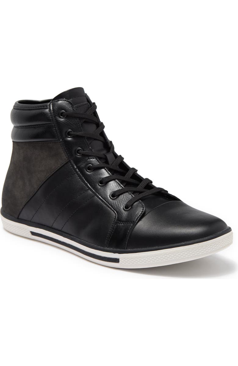 Reaction Kenneth Cole Center High-Top Side Zip Sneaker, Main, color,