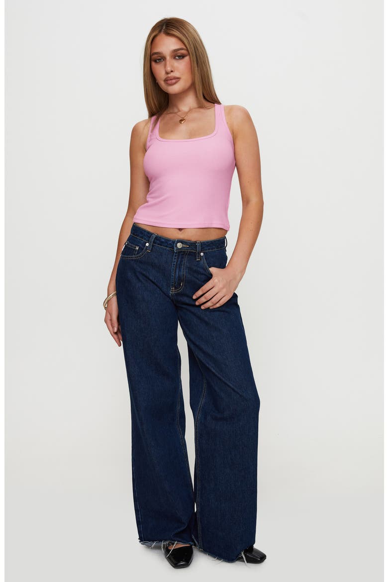 Baseline Square Neck Crop Rib Tank, Alternate, color, PALE PINK