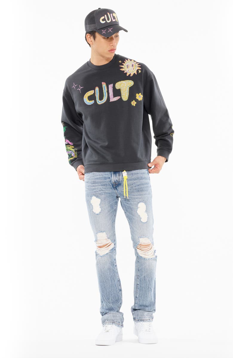 Cult of Individuality Graphic Sweatshirt, Alternate, color, Steel