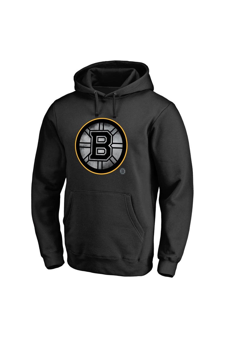 Men's Fanatics Branded Black Boston Bruins Core Smoke Pullover Hoodie, Alternate, color, Black
