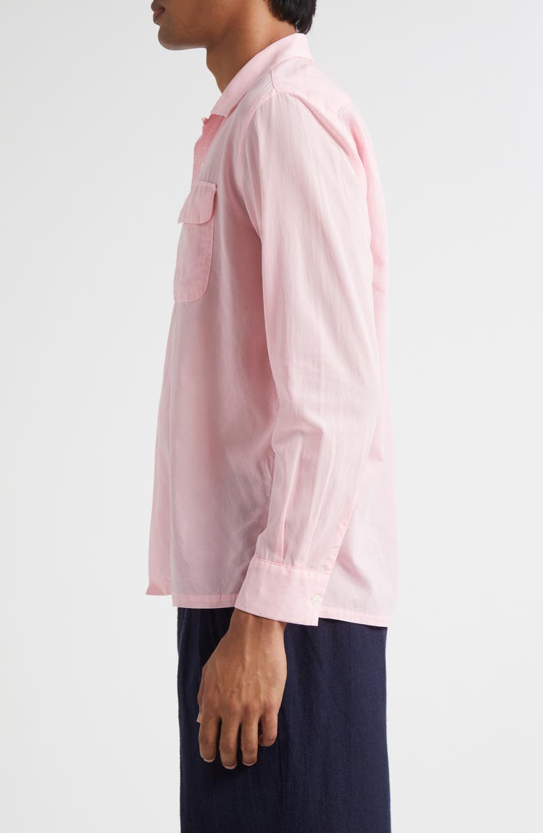 BEAMS Organdy Camp Shirt, Alternate, color, 30 Pink