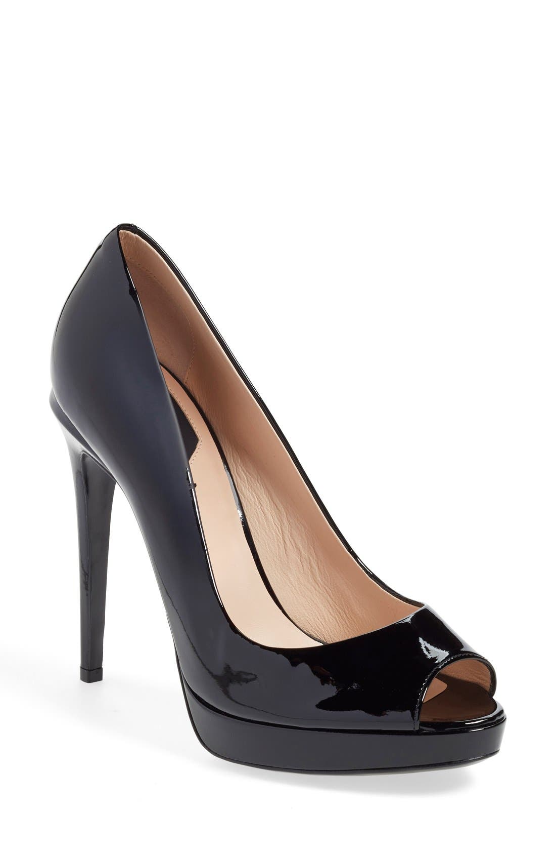 Fendi 'Sophie' Peep Toe Pump, Main, color, 