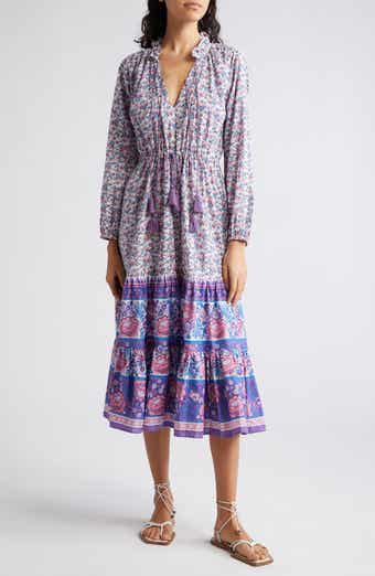 MILLE Astrid Floral Long Sleeve Cotton Dress