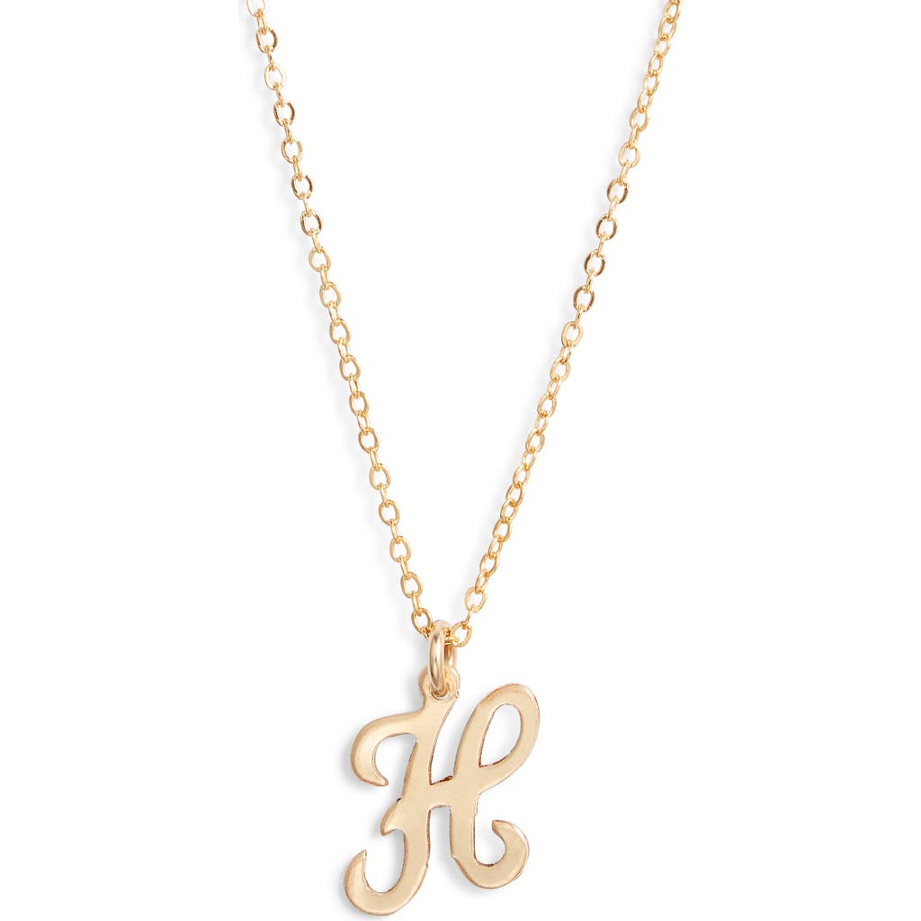Set & Stones Gianna Initial Pendant Necklace In Gold/h