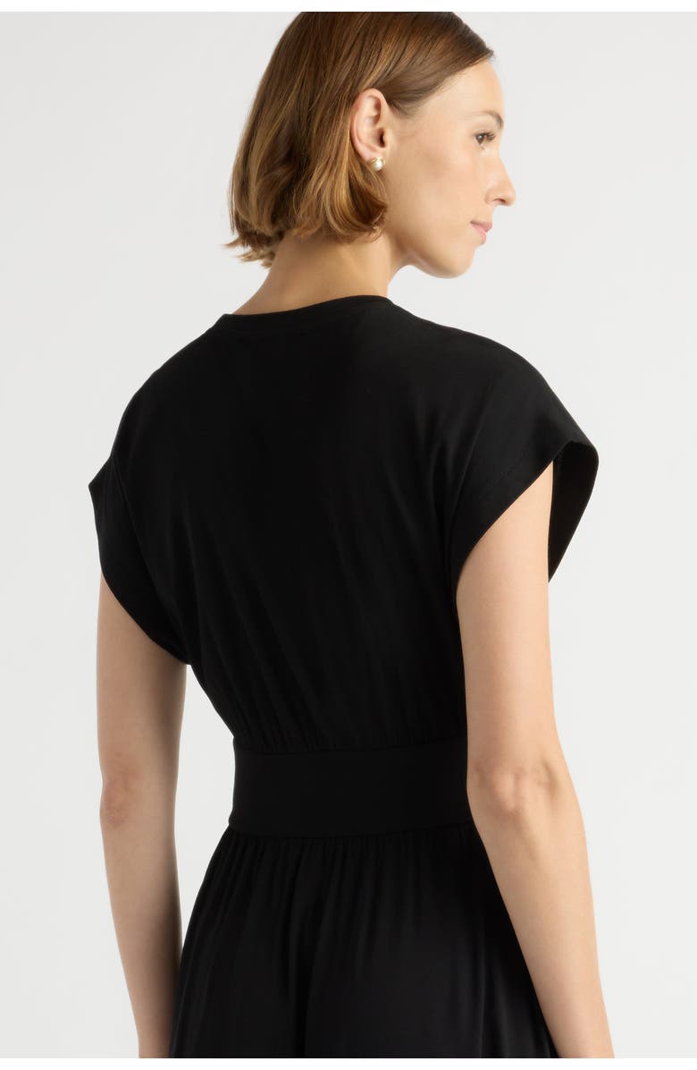 Modern Citizen Prima Jersey Midi Dress, Alternate, color, Black