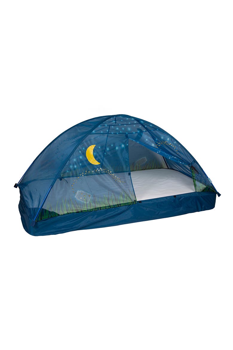 Twin-Size Glow in the Dark Bed Tent, Alternate, color, BLUE