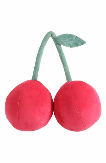 Betsey Johnson Cherry Plush Throw Pillow