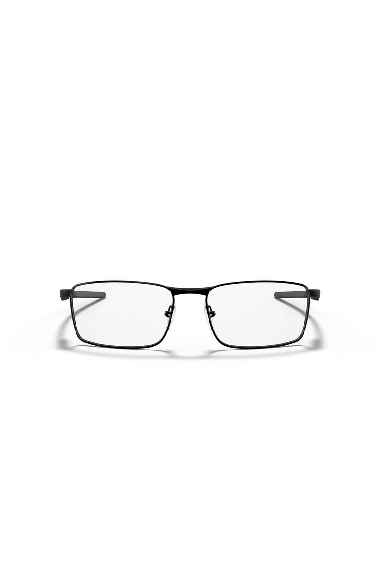 Oakley 55mm Rectangle optical glasses, Alternate, color, Black