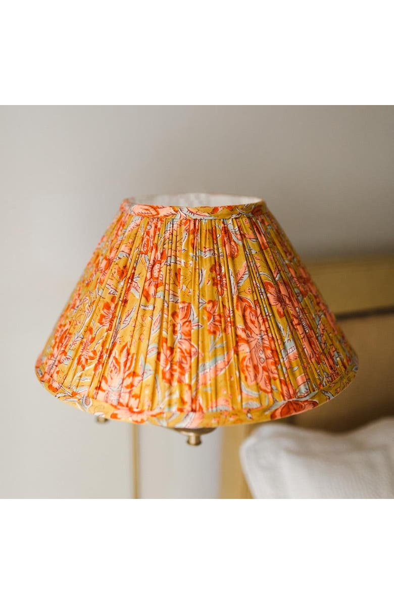 Sophie Williamson Design Pleated Lampshade in Lucinda Print, Alternate, color, 