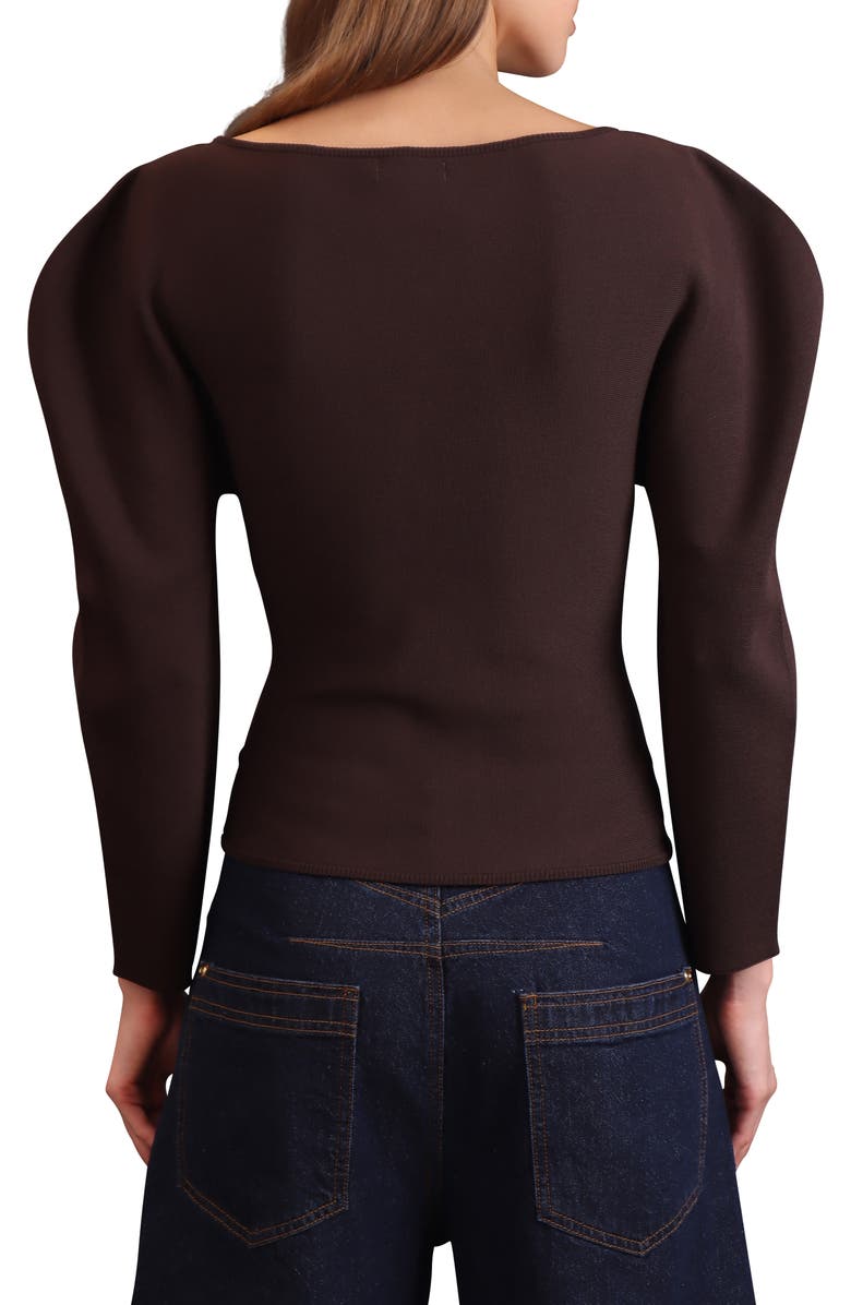 Avec Les Filles Exaggerated Dolman Sleeve Sweater, Alternate, color, Chocolate