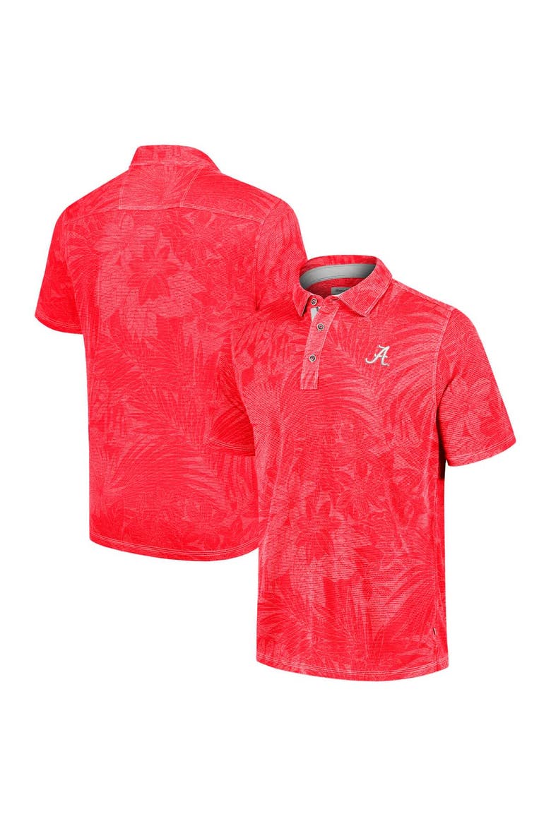 Men's Tommy Bahama  Crimson Alabama Crimson Tide Sport Santiago Paradise Polo, Alternate, color, Crimson