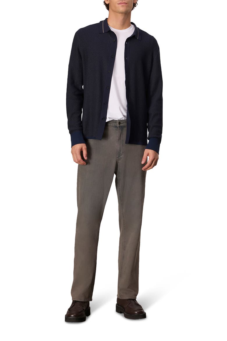 Harvey Piqué Button-Up Shirt, Alternate, color, SALUTE