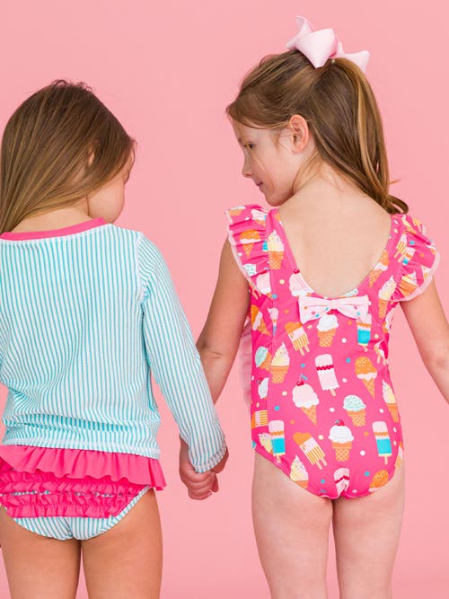Rufflebutts Girls Upf50+ Waterfall One Piece In Multi
