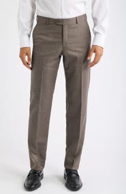 Berle Flat Front Serge Wool Dress Pants