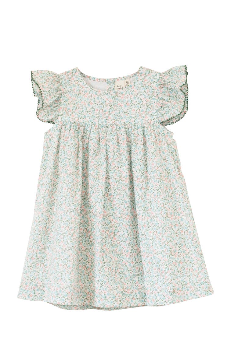 Beet World Girls Hannah Dress with Flutter Sleeves, Main, color, 