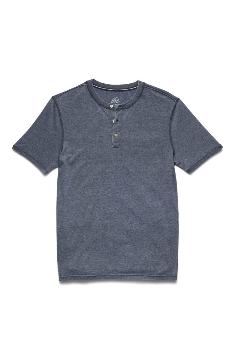 Surfside Supply Co. Sean Burnout Henley, Main, color, Navy Blazer