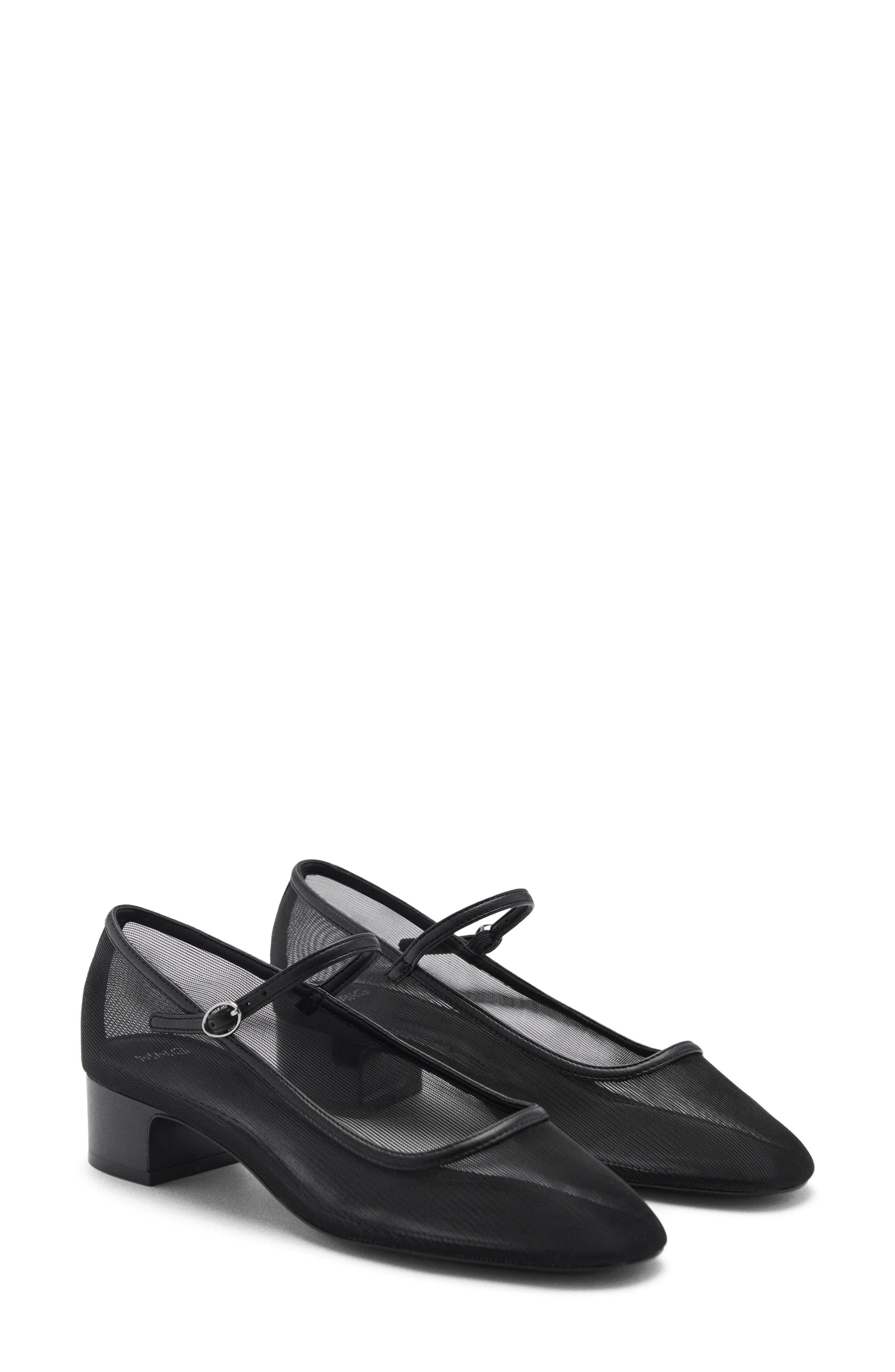 MANGO Mary Jane Pump, Main, color, Black