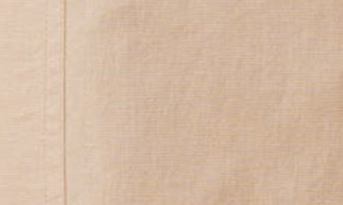 Scotch & Soda Noa High Waist Wide Leg Cotton & Linen Cargo Pants In Soft Camel