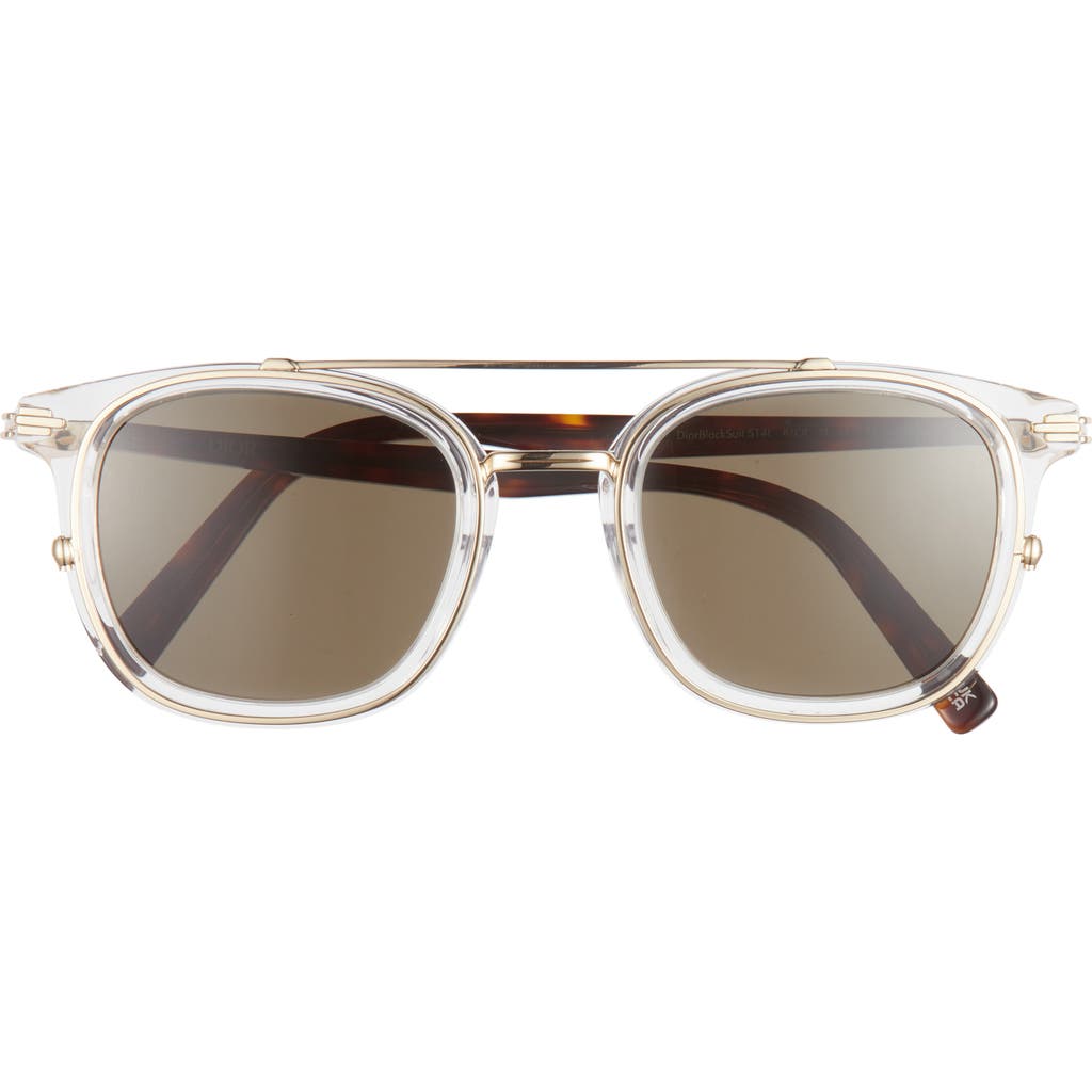 Dior Blacksuit S14i 49mm Small Square Sunglasses In Neutral