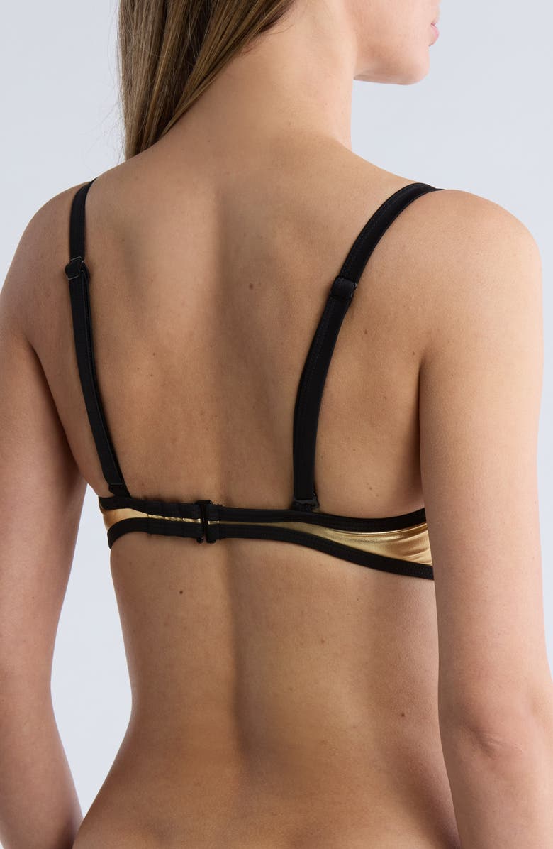 Good American Tainted Love Bikini Top, Alternate, color,