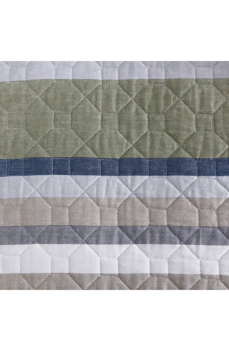 Eddie Bauer Salmon Ladder Cotton Quilt 3-Piece Set, Alternate, color, Khaki/ Navy