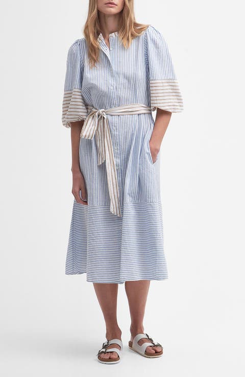 Thea Stripe Shirtdress