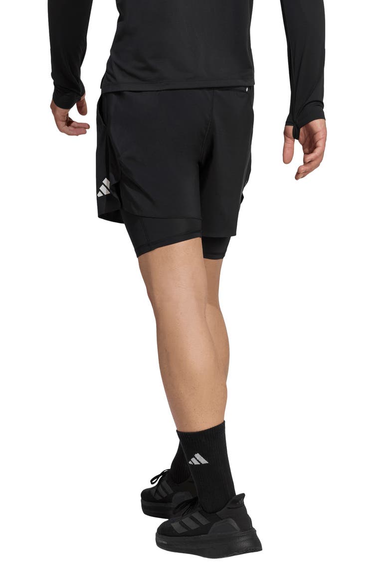 ADI365 Running Iconic Formation 2-in-1 Shorts, Alternate, color, BLACK