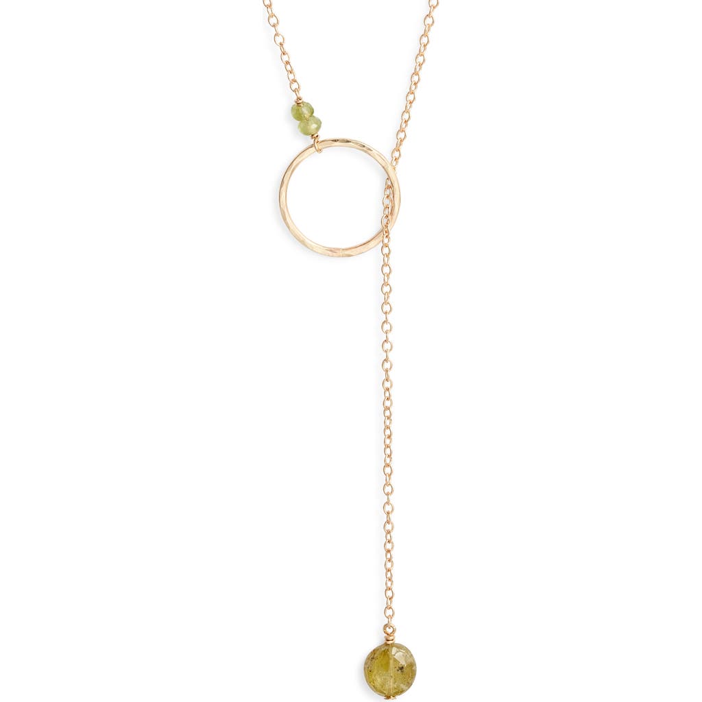 Nashelle Gwyneth Semiprecious Toggle Necklace In Gold
