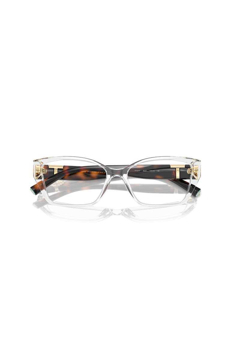 Tiffany & Co. 52mm Rectangle optical glasses, Alternate, color, Transparent