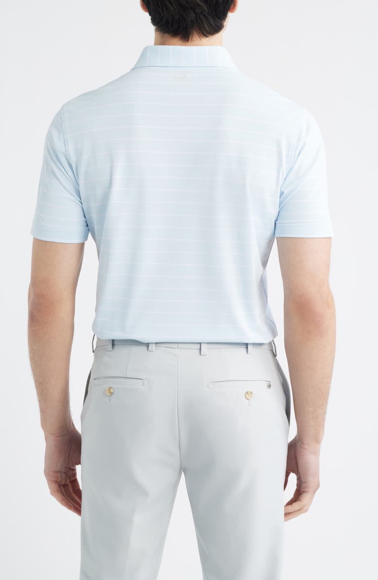 Peter Millar Coda Performance Piqué Golf Polo, Alternate, color, Blue Brisk