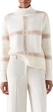 Akris punto Intarsia Wool & Cashmere Blend Sweater