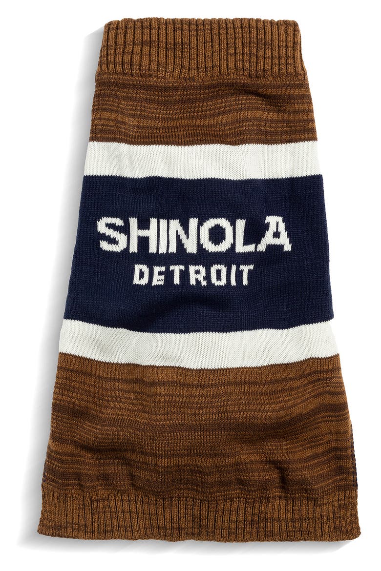Logo Jacquard Dog Sweater, Main, color, BROWN