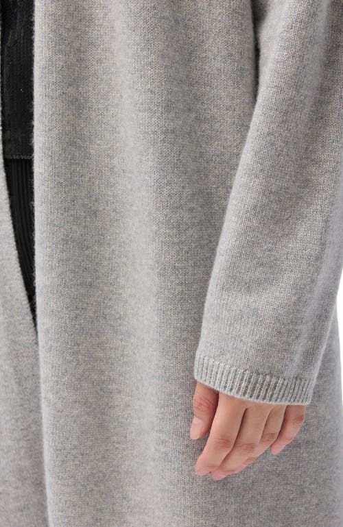 Gobi Mongolian Cashmere Long Maternity Cashmere Robe In Blue