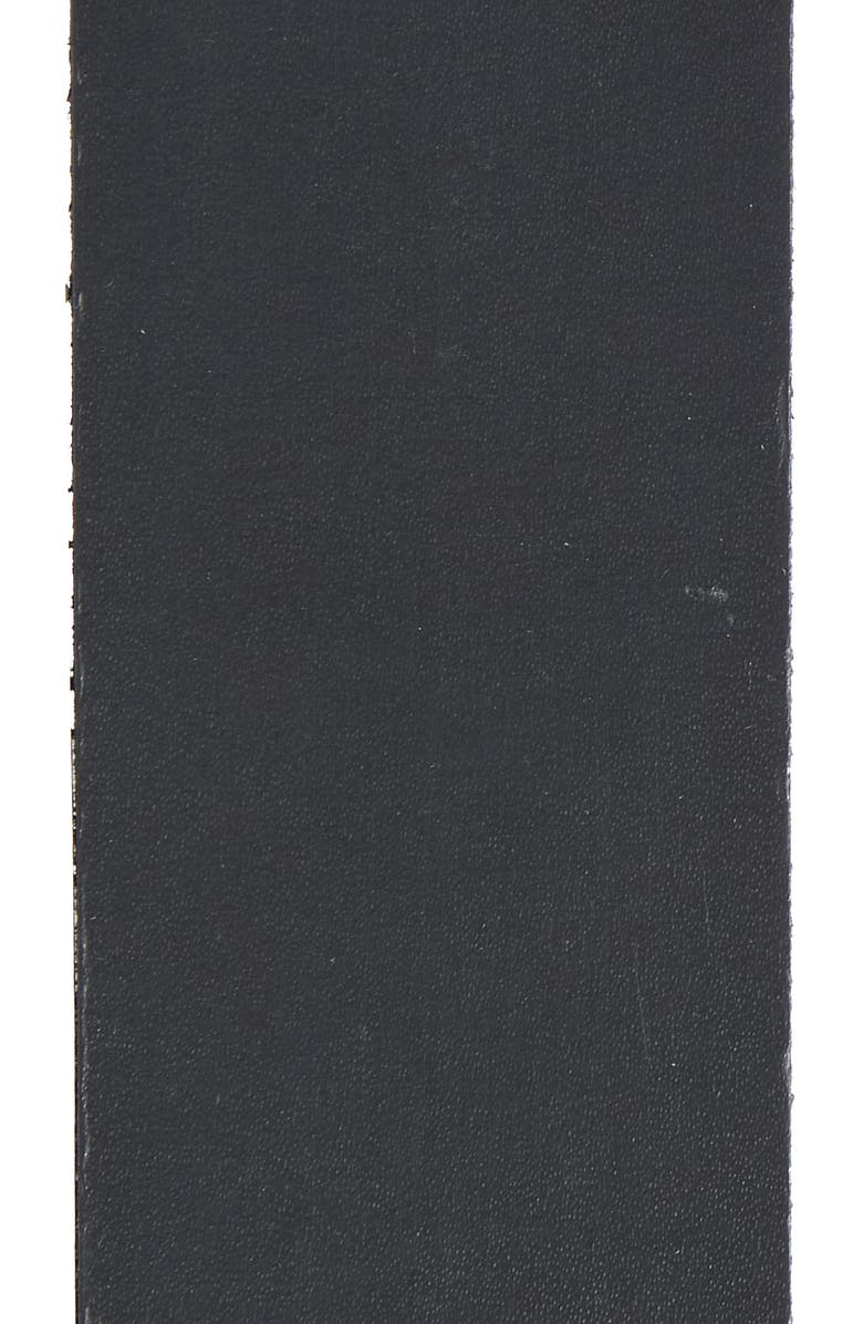 AllSaints Double Split Leather Belt, Alternate, color, Black / Antique Nickel