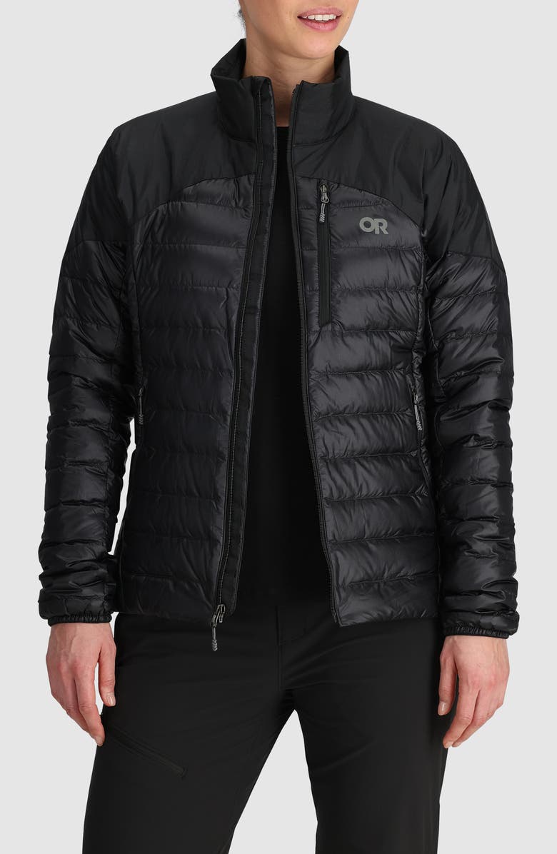 Outdoor Research Helium 800 Fill Power Down Jacket, Alternate, color, Black