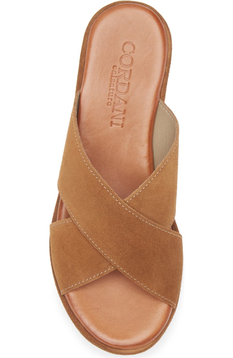 Cordani Bella Platform Wedge Slide Sandal, Alternate, color, Cuero