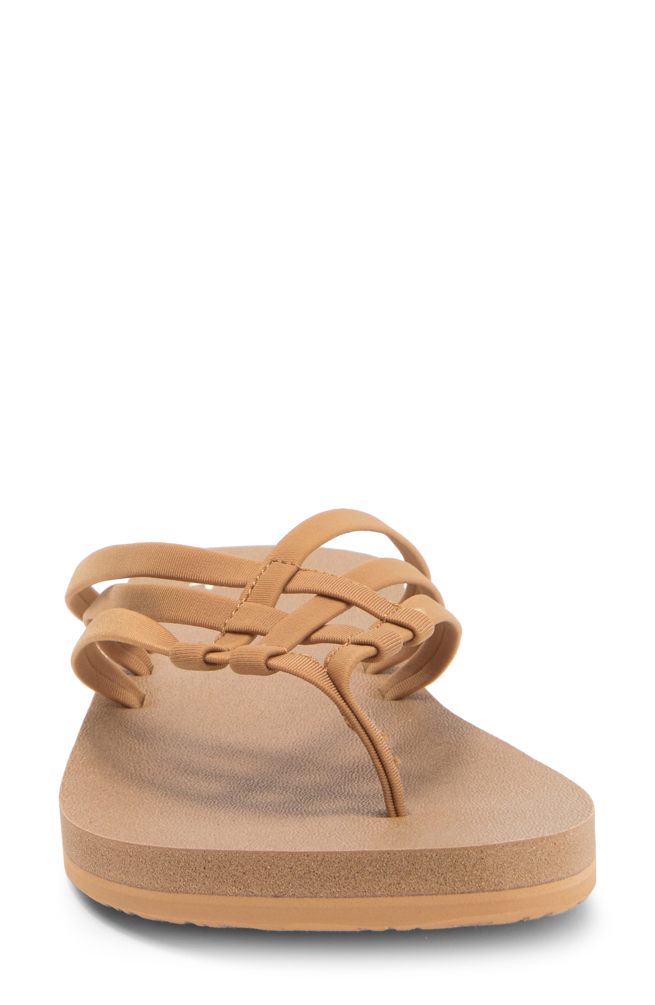 Yoga Sandy II Flip Flop, Alternate, color, BROWN
